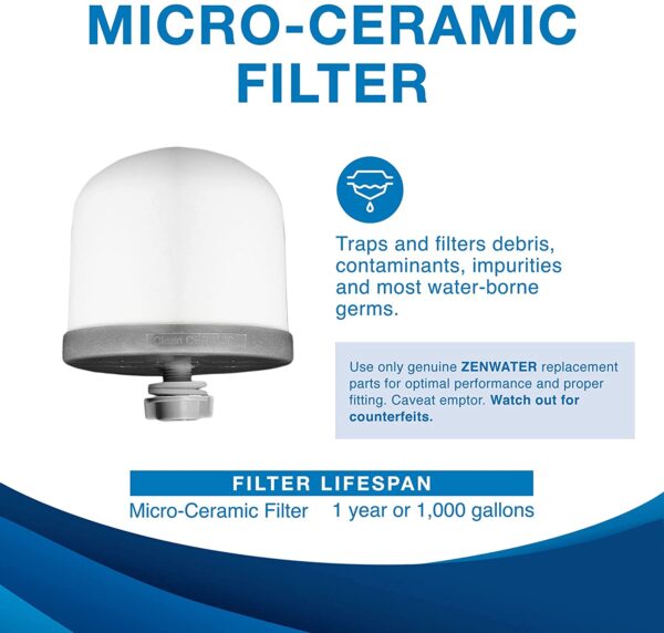 Replacement Ceramic Dome Water Filter (2 pieces) - Image 4